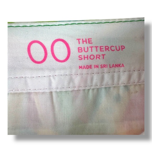 Lilly Pulitzer Buttercup Shorts Flamingo Print Scalloped Hem Bright Size 00 - Picture 5 of 11